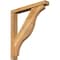 Ekena Millwork Funston Block Rough Sawn Bracket w/ Offset Brace, Western Red Cedar, 4"W x 26"D x 30"H BKT0402X26X30FST05RWR - alternate 1